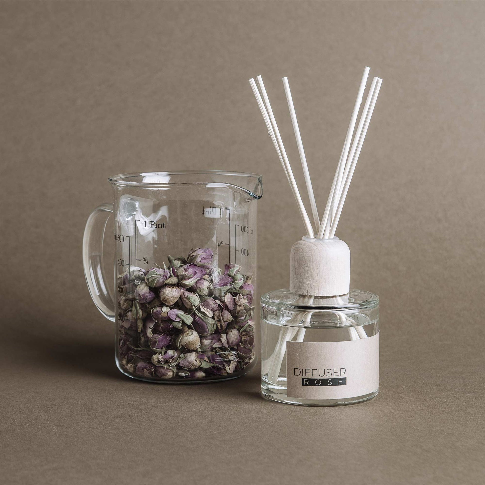 Rose Diffuser |Naturlig blomst diffusor | Hjem duft - Aromaspecialisten