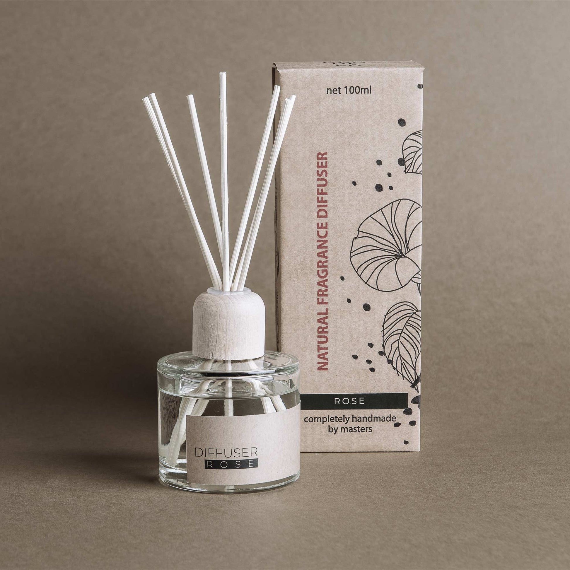 Rose Diffuser |Naturlig blomst diffusor | Hjem duft - Aromaspecialisten