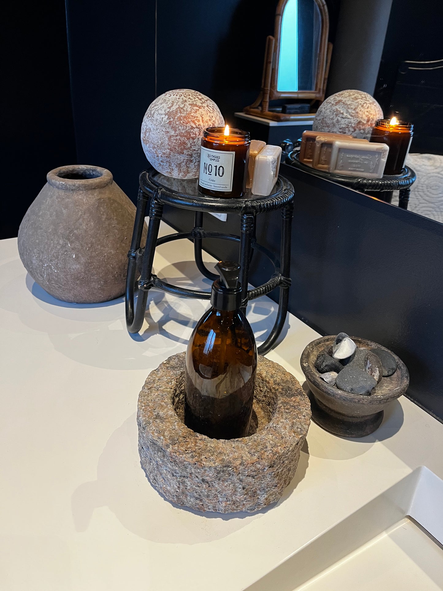 Aroma lys med æterisk Cedertræ olie