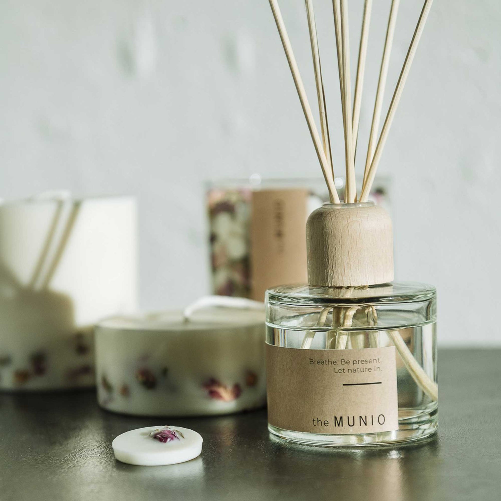 Rose Diffuser |Naturlig blomst diffusor | Hjem duft - Aromaspecialisten